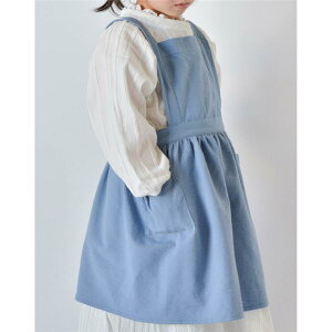 【P5!2909円→実質2764円 10/27まで】エプロン キッズ用 子ども用 前掛け 首掛け キッチン用品 掃除 料理 家事 お手伝い 可愛い シンプル お ポケット付き 無地 ギャザー 後ろリボン
