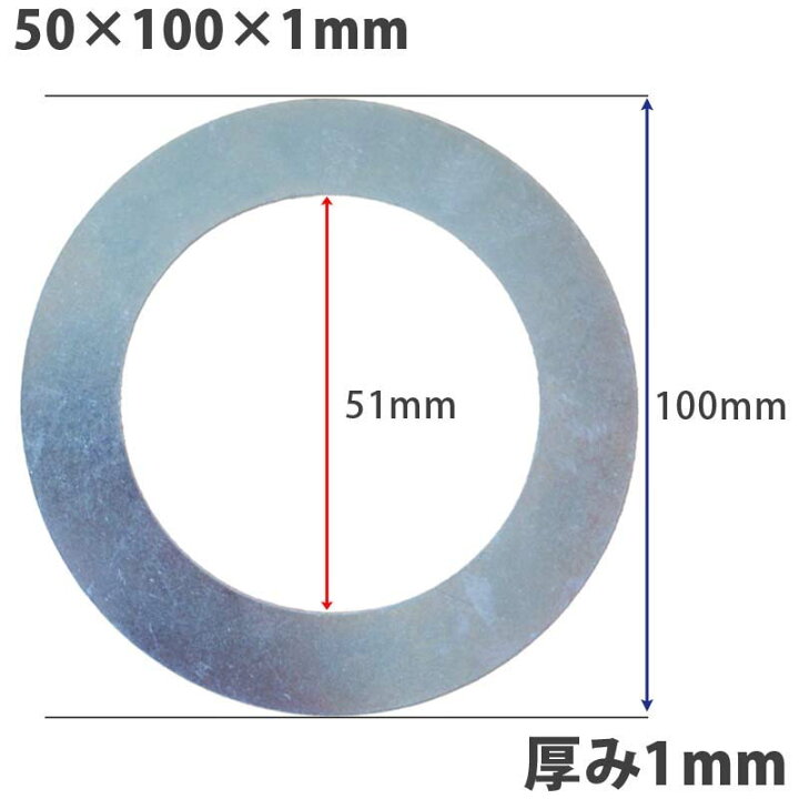 楽天市場】【送料無料】【10個セット】ガタ調整用 シム リング型内径 