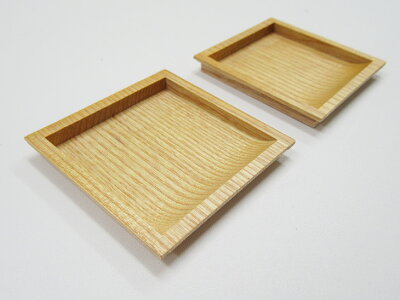 楽天市場 取っ手 引手 木製 襖 引手 四角 ６０mm ボンドタイプ 2個入 H シンプル ナチュラル 和洋室 はりかえ工房