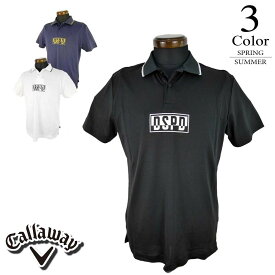 【50%OFF】▼半袖シャツ〔DSPDロゴ〕 【M/L/LL寸：メンズ】キャロウェイ ゴルフ Callaway 有名プロ着用ブランド ゴルフウェア シャツ メンズ【春夏モデル】【SALE】 241-1134521