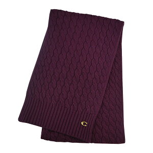 COACH@}t[@CABLE KNIT SCARF@CO100294-604@OXBLOOD@fB[X Y p jp