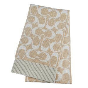 COACH@}t[@JUMBO SIGNATURE C KNIT SCARF@CO100441-262@CAMEL@fB[X Y p jp