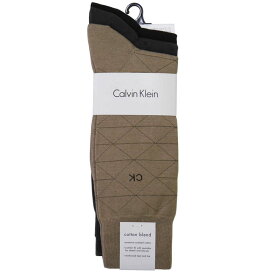 カルバンクライン Calvin Klein ビジネス ソックス A91179 3足セット color355 ck 靴下 ハイソックス ライトブラウン ブラウン ダークブラウン系 チェック柄 ドット柄 無地 茶色 メンズ 男性用 プレゼント 就職祝い 昇進祝い 成人式 バレンタイン 父の日 クリスマス Xmas