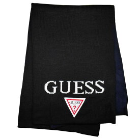 GUESS ゲス マフラー AI4A8851DS_NVY BK×NVY ブラック ネイビーブルー メンズ レディース 男性用 女性用 プレゼント ギフト バレンタイン クリスマス Xmas