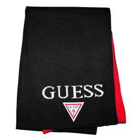 GUESS ゲス マフラー AI4A8851DS_RED BK×RED ブラック レッド メンズ レディース 男性用 女性用 プレゼント ギフト バレンタイン クリスマス Xmas