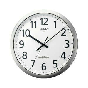 シチズン 電波時計 壁掛け時計 オフィスタイプ パルフィス484 シルバーヘアライン 8MY484-019 アナログ CITIZEN リズム時計工業 贈り物 周年 創業 新築祝い 引越し祝い 竣工 父の日 母の日 定年 退