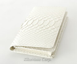 白蛇無双長財布(小銭入れ無し)ホワイト天然本革【へび革蛇革日本製さいふ金運開運ギフトプレゼント成人式お祝い父の日母の日敬老の日クリスマス】