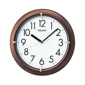 セイコー クロック クォーツ 壁掛け時計 KX621B スタンダード 茶メタリック アナログ 掛時計 SEIKO CLOCK 贈り物 周年 創業 餞別 景品 新築祝い 引越し祝い 竣工 父の日 母の日 定年 退職 入学 卒業