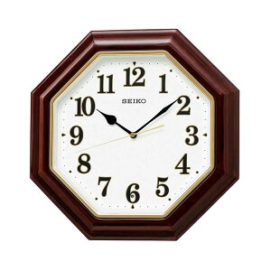 セイコー クロック スタンダード 電波 壁掛け時計 KX251B スイープセコンド 濃茶木地 ブラウン系 アナログ SEIKO CLOCK 贈り物 周年 創業 餞別 景品 新築祝い 引越し祝い 竣工 父の日 母の日 定年
