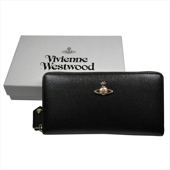 楽天市場 あす楽対応 ヴィヴィアン ウエストウッド 長財布 レディース No10 Saffiano Black 18ss ブラック 黒 ラウンドファスナー 女性用 Vivienne Westwood ビビアン ジッパー ジップ 人気 ブランド おしゃれ 母の日 クリスマス Rocobi