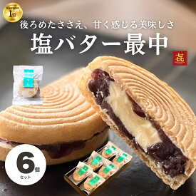 お歳暮 冬ギフト お菓子 ランキング1位 塩バター最中 6個入 喜久乃家 宮城 お取り寄せ バター最中 最中 もなか 餡 バター ギフト バターもなか 塩バターもなか モナカ 餡バター あんバター最中