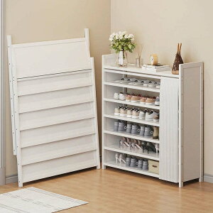 シューズラック 折りたたみ 4段 5段 6段 7段 下駄箱 スリム 靴棚 玄関に靴を効率収納 大容量 天然竹製 省スペース 幅50/70/90cm 防塵カーテン付き 靴収納 玄関収納 防水 防塵 防汚 室内 廊下 部屋