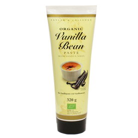 テイラー＆カレッジ　オーガニックバニラビーンズペースト　チューブタイプ　320g / 香料 カスタード プリン