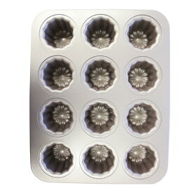 WK9158 カヌレ天板 12ヶ取 / 焼菓子 製菓器具