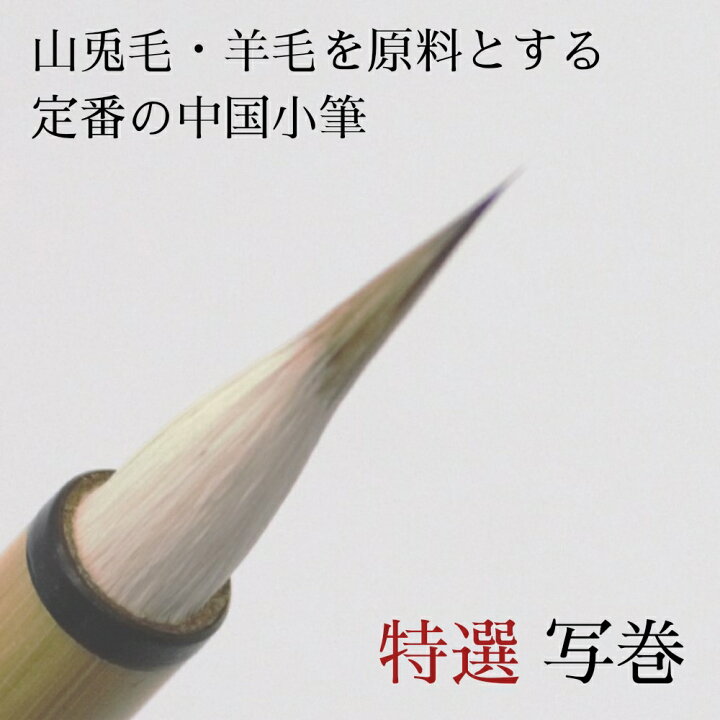 楽天市場】≪10％offクーポン有≫ 書道 筆 小筆 『 特選 写巻 』(しゃ 