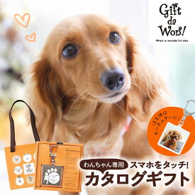 【母の日 2026】 カタログギフト Gift da Won！（ギフトダワン）わんちゃん専用 わんちゃんへ贈る幸せアイテム ペットへのお誕生日プレゼント わんちゃんへのプレゼント 愛犬 ドック 犬 ワンちゃん用 おもちゃ おやつ フード ペット用品 香典返し