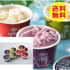 【送料無料 】 北海道 余市フルーツシャーベット ＜ 3種 計7個 ＞ DYS73種 計7個 アイスクリーム アイス 美味しい おいしい グルメ 産直 スイーツ ギフト