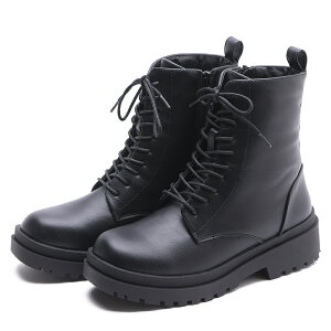 【ポイント10倍!!】 スノーブーツ レディース 防滑 滑らない スパイク 凍結 雪 裏起毛 防寒 暖かい あったかい ショートブーツ 厚底 サイドゴア レースアップ 編み上げ サイドジップ 痛くない