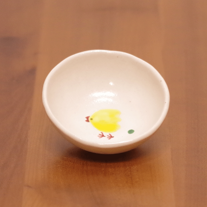 笠間焼陶芸作家小島英一氏のビンテージ作品　ひよ子の小皿（皇后陛下お買い上げの物） compass1586592129.jpg