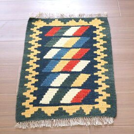 手織りキリム カシュカイ族 67×41cm ミニサイズ