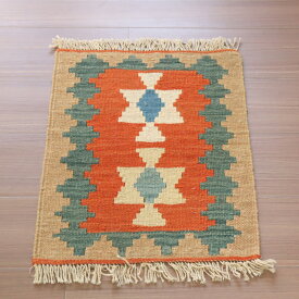 手織りキリム カシュカイ族 52×41cm ミニサイズ