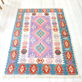 トルコ手織りキリム・セッヂャーデ173×117cmドラゴンと麦の穂のモチーフ
