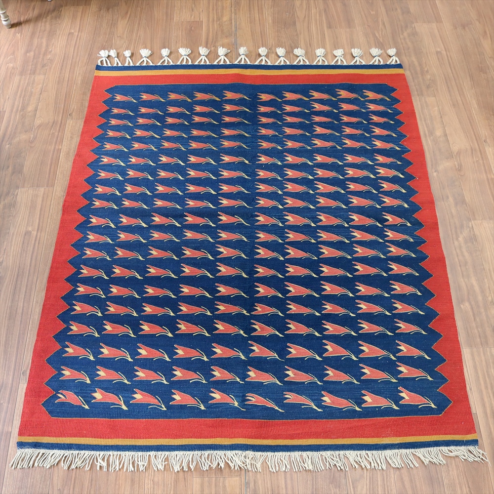 楽天市場】トルコの手織りキリム・コンヤ 草木染182×149cmチューリップ