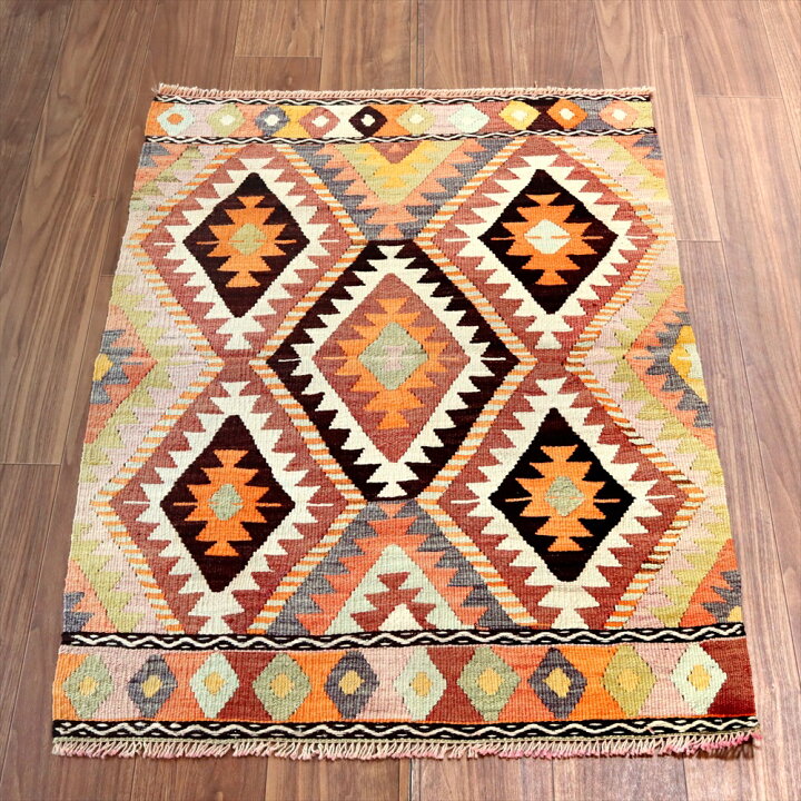 楽天市場】【15%OFFクーポン対象】オールドキリム アンタルヤ113×83cm 