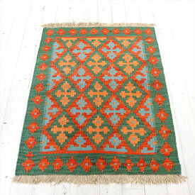 イラン手織りキリム カシュカイキリム114×85cmアクセントラグサイズ
