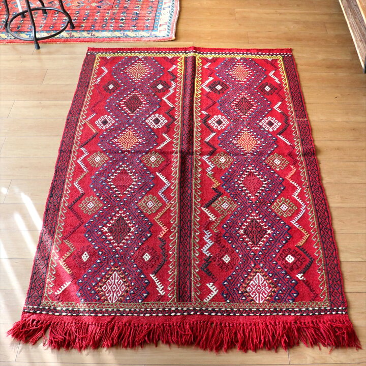 楽天市場】【15%OFFクーポン対象品】オールドキリム アダナ180×117cm 