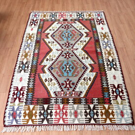 トルコの手織りキリム カイセリ ヤヒヤル191×117cm