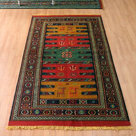 グチャン イランの手織りキリム176×100cmジジムの幾何学モチーフ