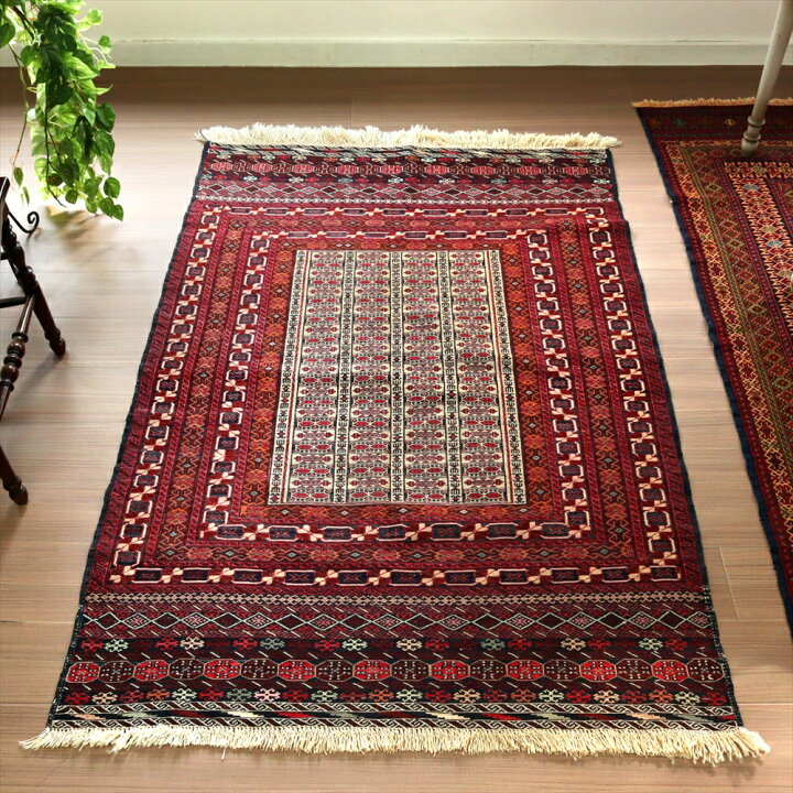 楽天市場】【15%OFFクーポン対象品】オールドキリム バルーチ159×112cm 