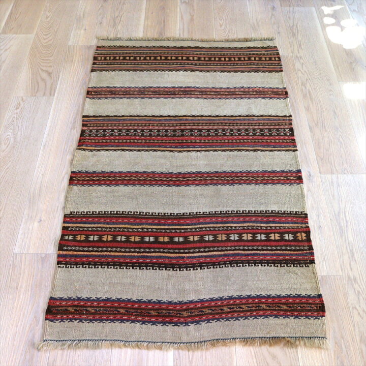 楽天市場】【15%OFFクーポン対象】バルーチ オールドキリム 158×88cm 
