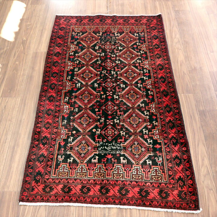 楽天市場】【15%OFFクーポン対象品】部族絨毯 トライバルラグ183×98cm 