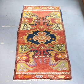 トルコ絨毯　トライバルラグ　ヤストゥク 113×58cm エスキシェヒール