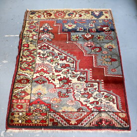 トルコ絨毯　デザインサンプル 110×72cm アクサライ