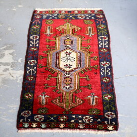 トルコ絨毯　トライバルラグ　ヤストゥク 97×55cm コンヤ, カラマン