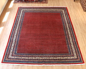 手織り絨毯 サルーク260×216cmボテのモチーフ