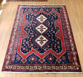 手織り絨毯 アフシャール244×170cmイラン南部シルジャン