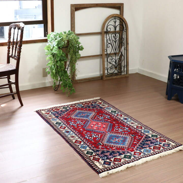 楽天市場】トライバルラグ 部族絨毯 イラン南部ヤラメ Yalameh124×81cm 
