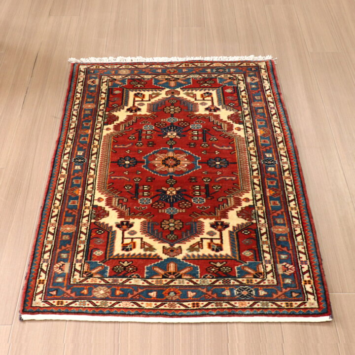 楽天市場】ペルシャ絨毯 トイセルカン 122×90cm レンガ色 変形 