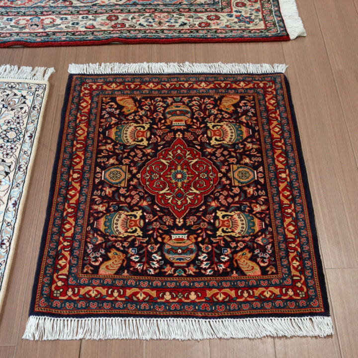 楽天市場】【15%OFFクーポン対象】手織り絨毯 サルーク 95×73cm 花瓶と 