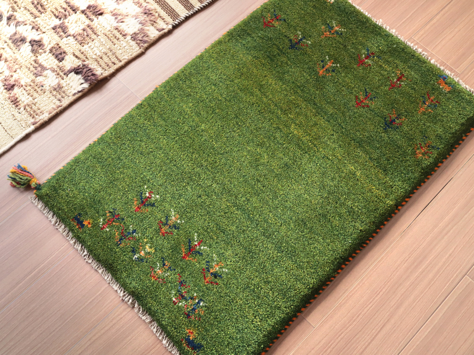 激安販壳ショップ カシュカイ族の手織りラグ ギャッベ 131x85cm