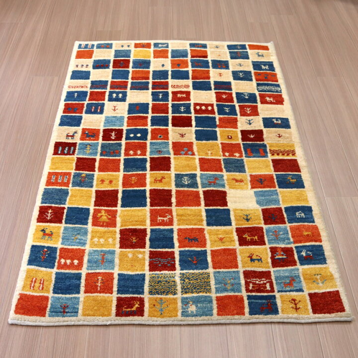 楽天市場】ギャッベ ノマド Nomad イラン産手織りラグ 183×113cm 