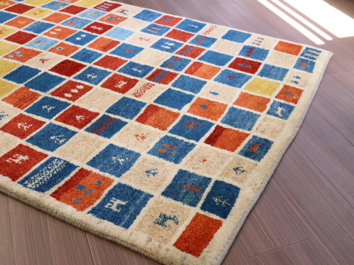 楽天市場】ギャッベ ノマド Nomad イラン産手織りラグ 183×113cm 