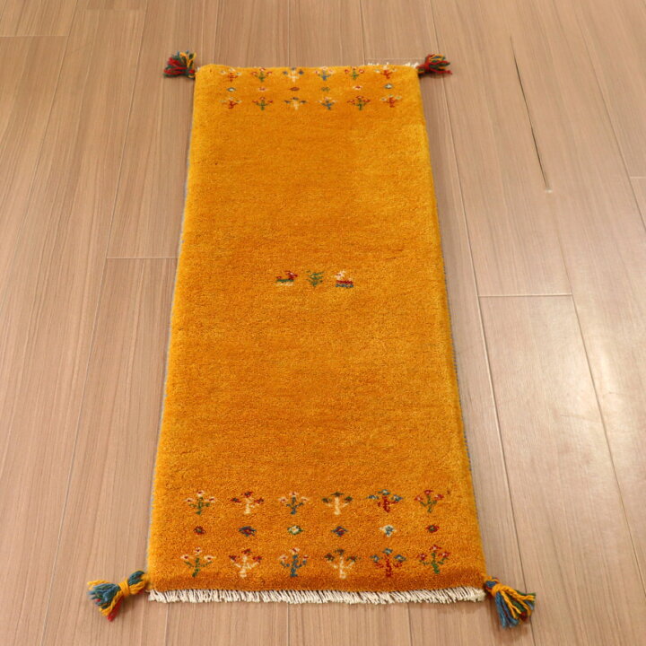 楽天市場】ギャッベ イラン製 手織りラグ ミニランナー 120×44cm 