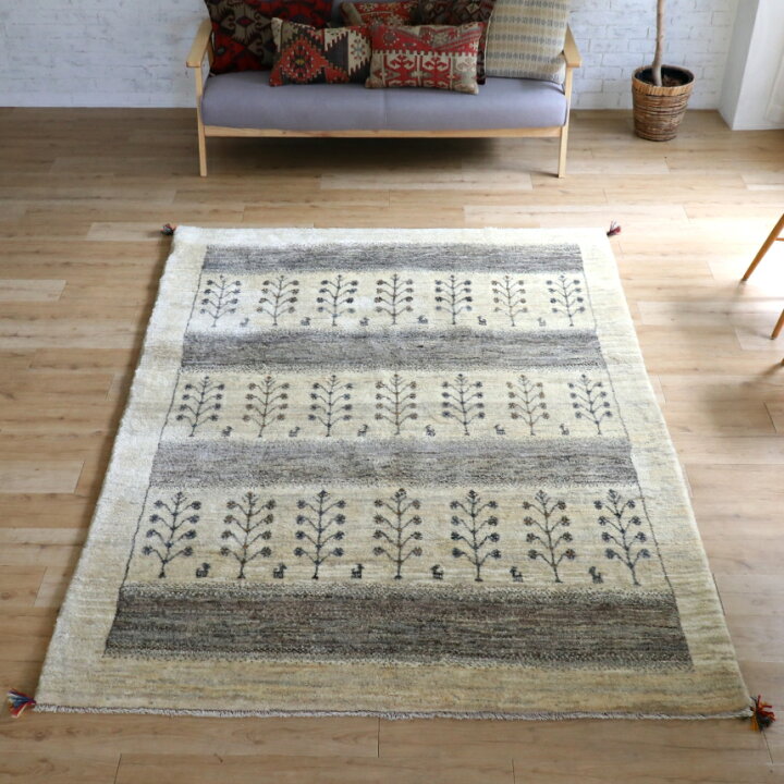 楽天市場】ギャッベ イラン産手織りラグ ふかふか 235×178cm 