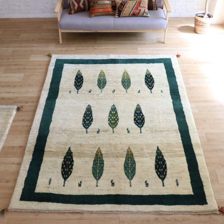 楽天市場】ギャッベ イラン産手織りラグ ふかふか 230×177cm イトスギ 