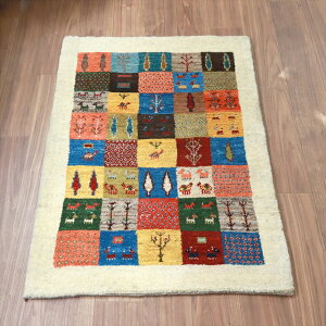 Mbx C D胉O 120×85cm Gabbeh Nomad JtȃUCN̂悤ȃ^CfUC